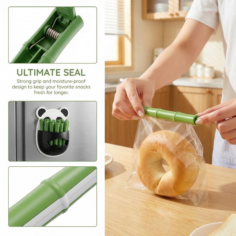 Food E Snacks - 12 pinzas para alimentos con diseño
