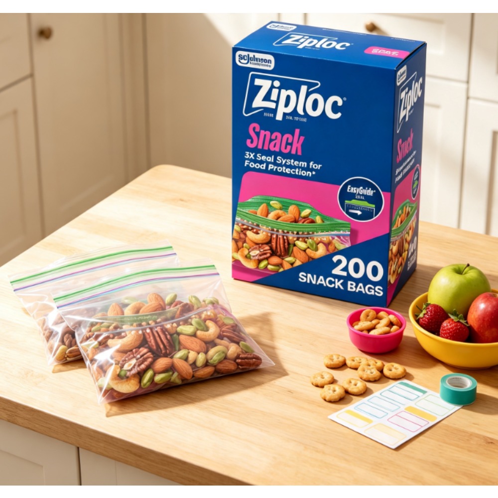 Ziploc ®   Bolsas para Snacks  - Food Snacks Brands reseña y precio