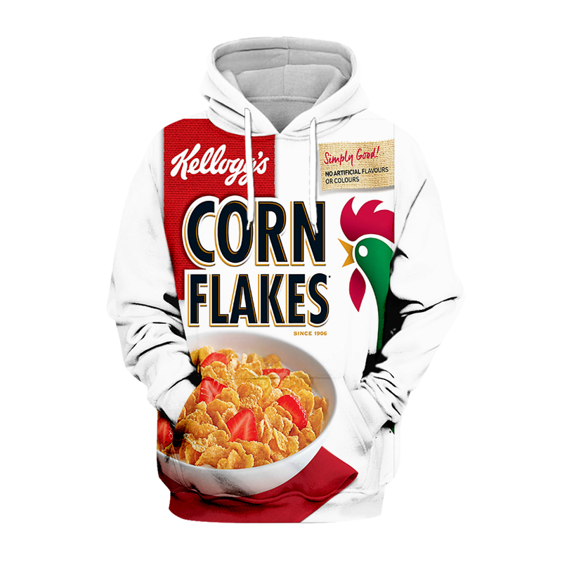 Sudadera con capucha 3D para h - Food Snacks Brands reseña y precio
