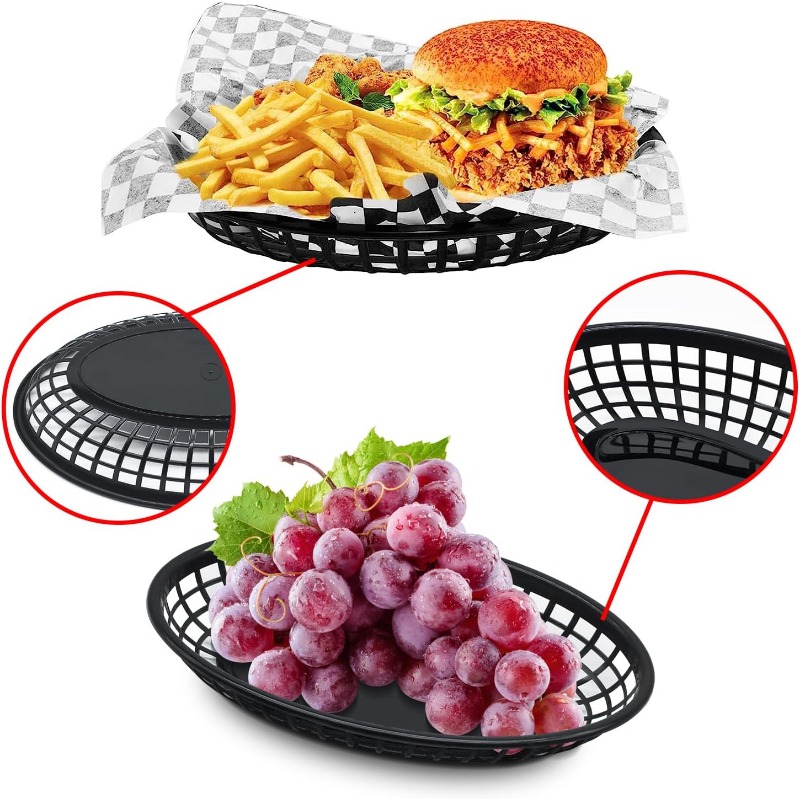 Cesta de plástico para comida  - Fast Food With Snacks reseña y precio