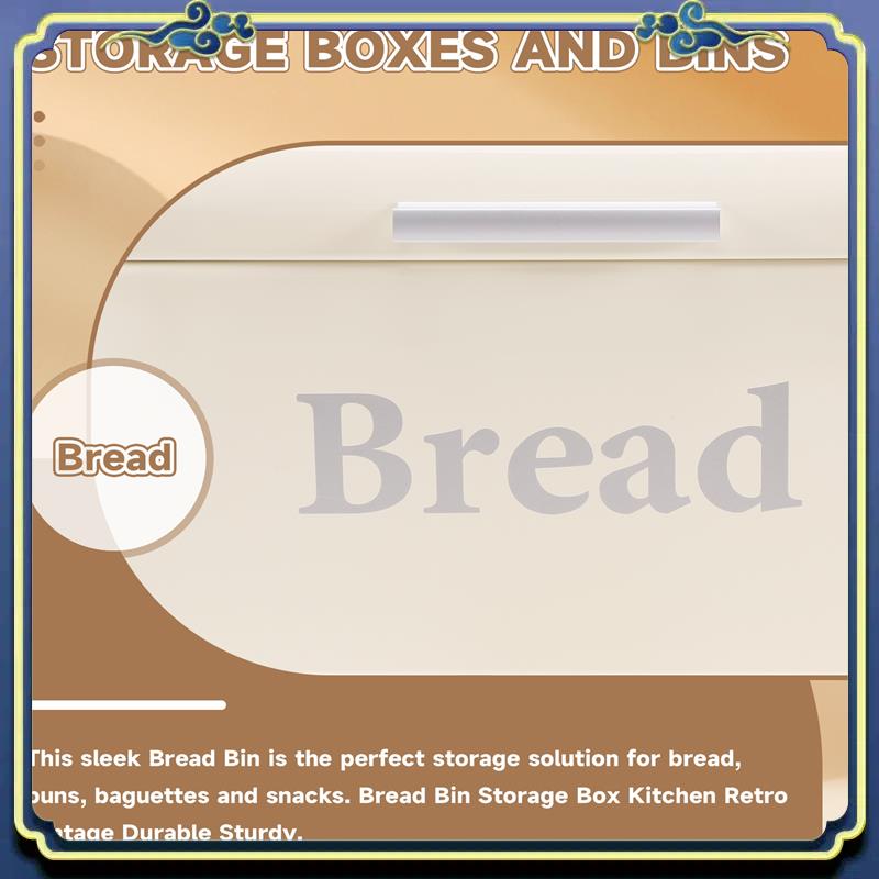 Caja de pan vintage de hierro, - Food E Snacks reseña y precio