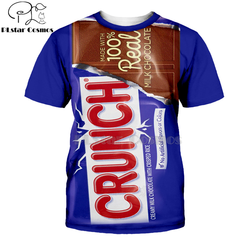 Camisetas 3D de manga corta pa - Food Snacks Brands reseña y precio